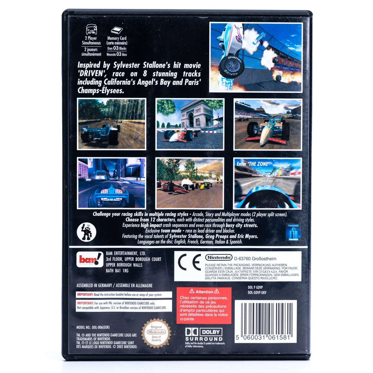 Driven - Gamecube spill - Retrospillkongen