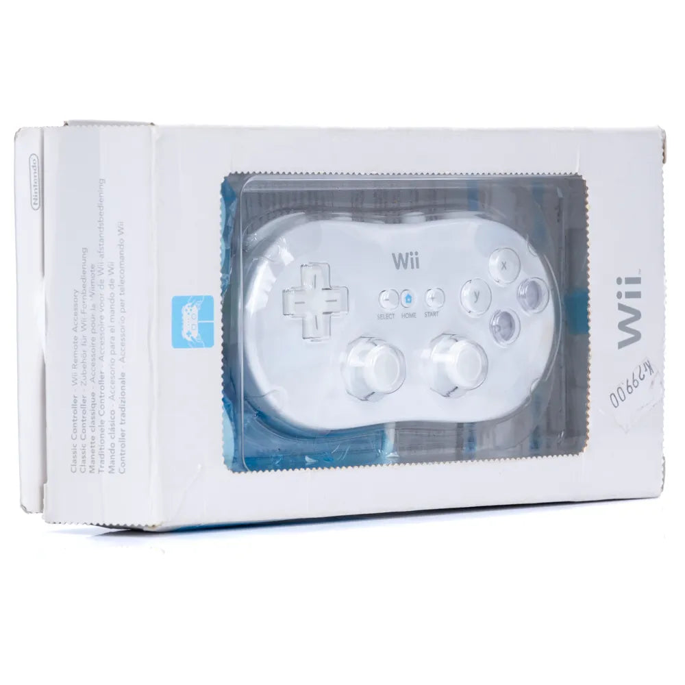 Nintendo Wii Classic Controller Hvit Wii i Eske - Retrospillkongen