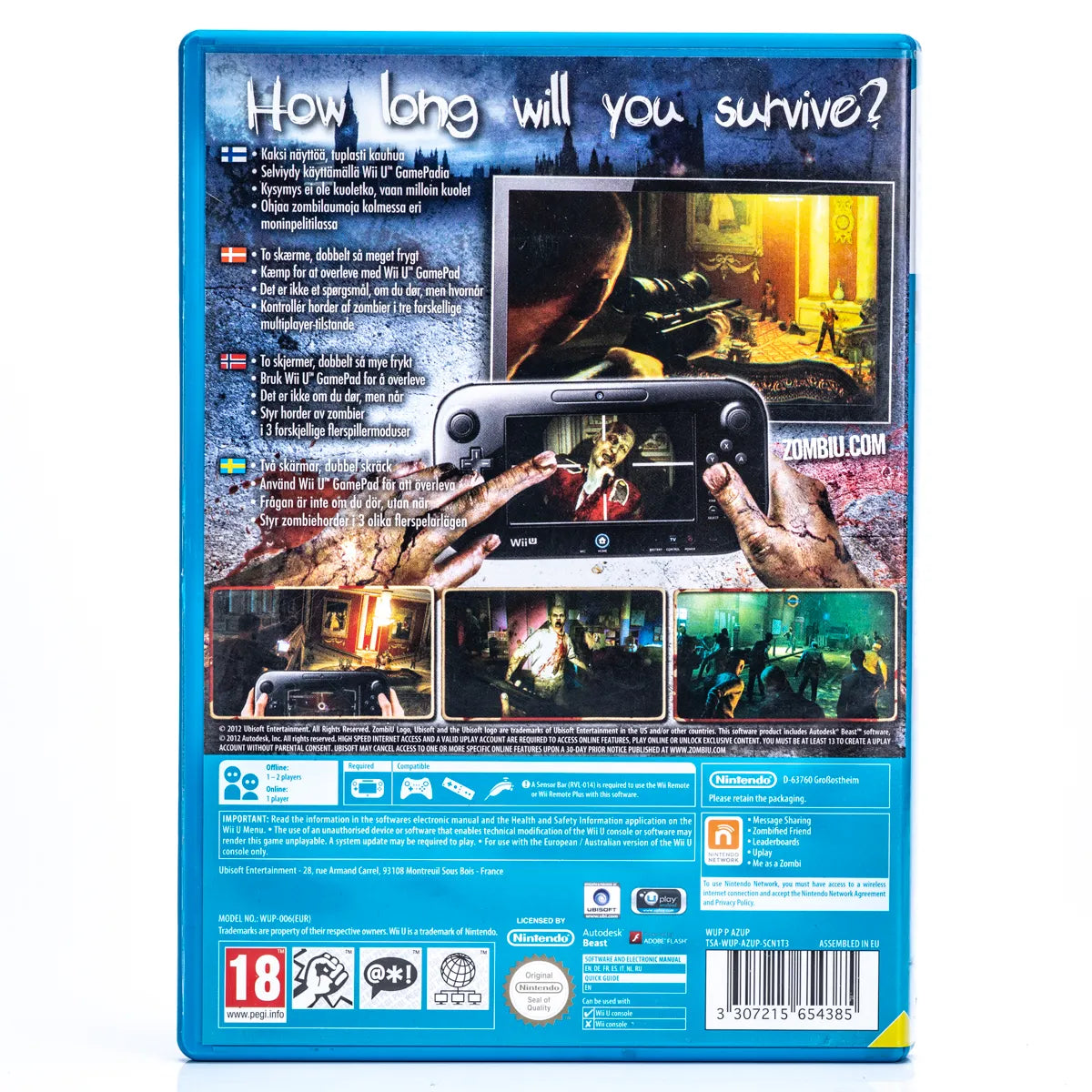 ZombiU - Wii U spill - Retrospillkongen