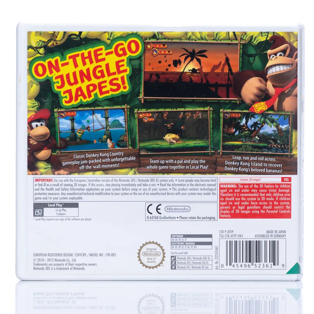 Donkey Kong Country Returns 3D - Nintendo 3DS spill - Retrospillkongen