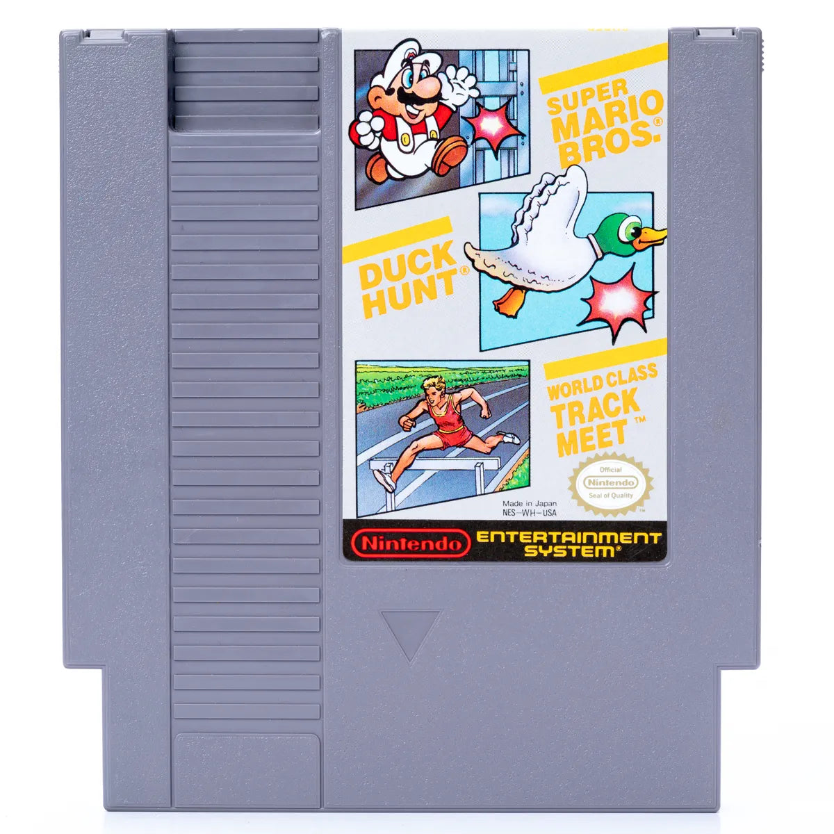 Super Mario Bros. / Duck Hunt / Track Meet - NES spill (NTSC, USA) - Retrospillkongen