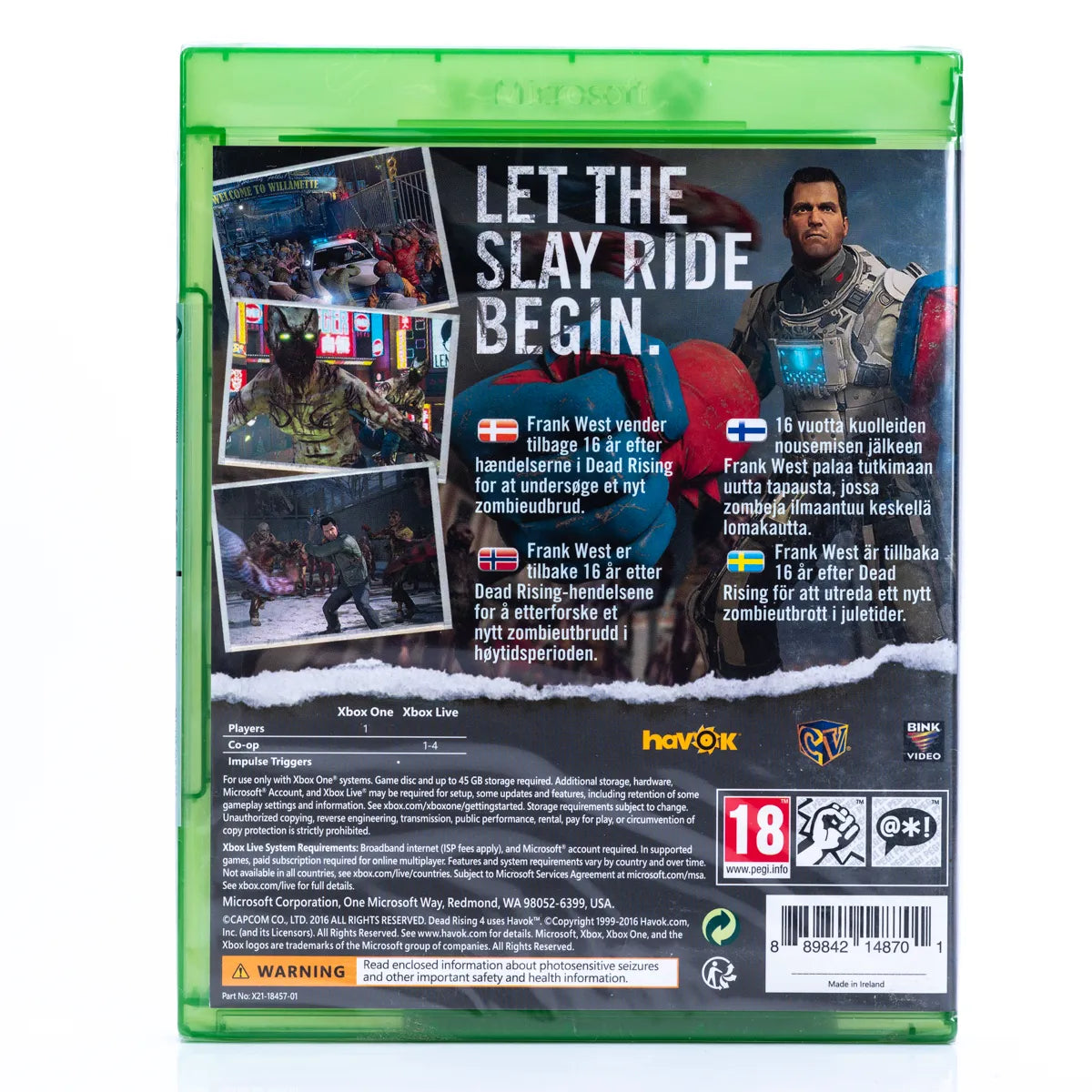 Dead Rising 4 - Xbox One spill (Forseglet) - Retrospillkongen