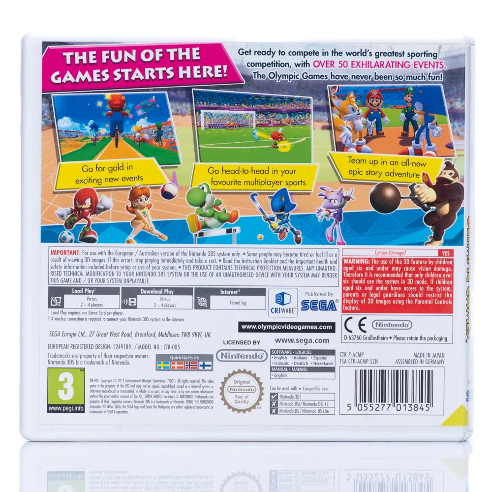 Mario & Sonic at the London 2012 Olympic Games - Nintendo 3DS spill - Retrospillkongen