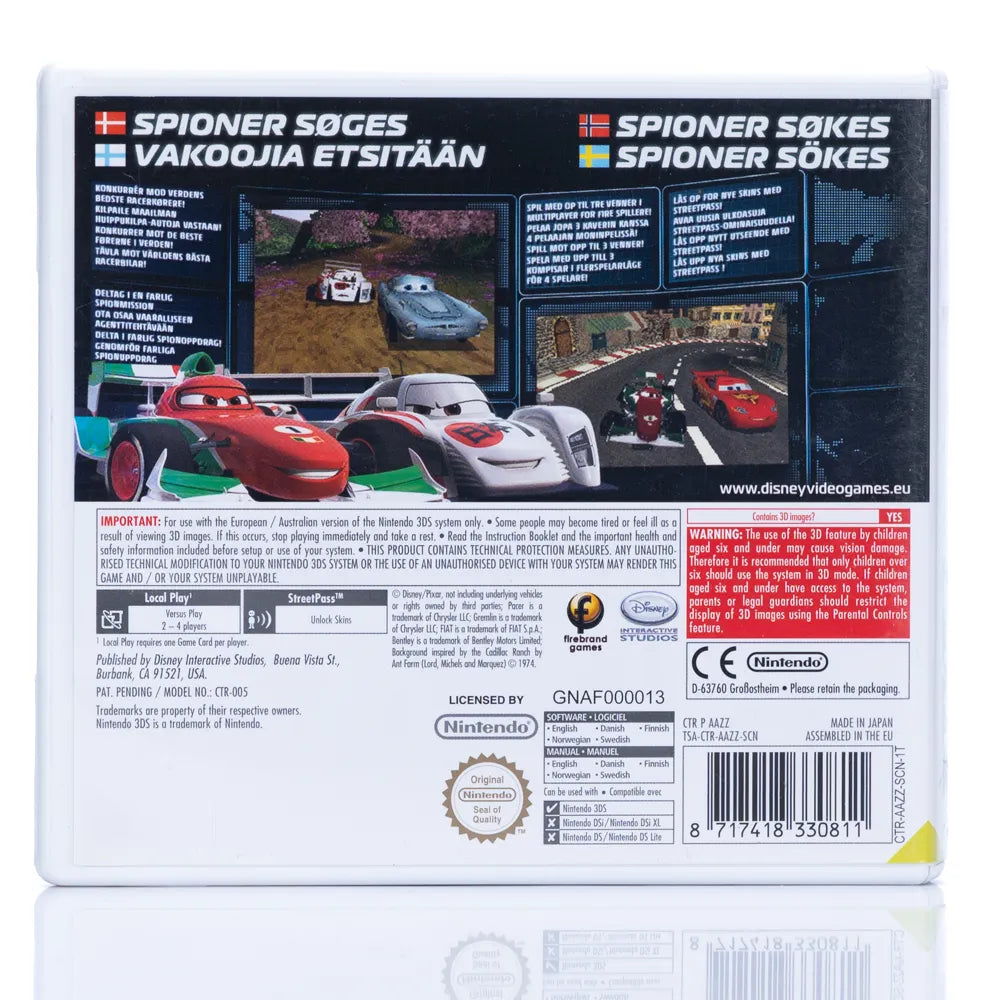 Disney Pixar Cars 2 - Nintendo 3DS spill - Retrospillkongen