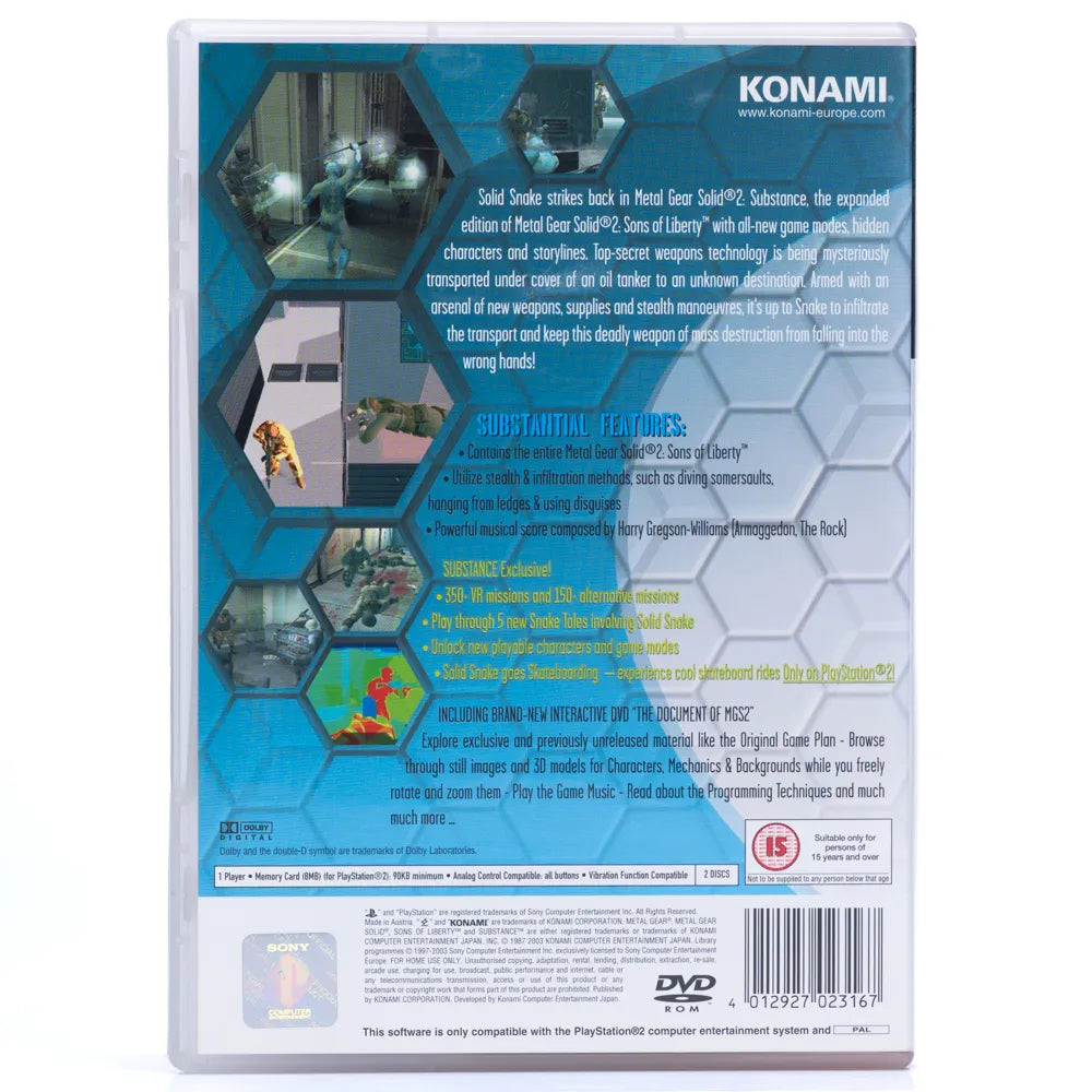 Metal Gear Solid 2: Substance - PS2 spill - Retrospillkongen