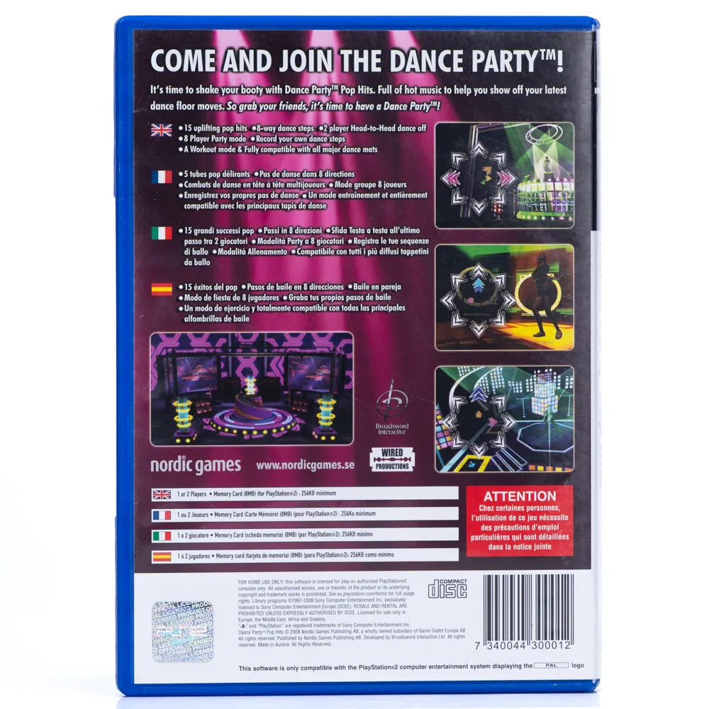 Dance Party: Pop Hits - PS2 spill - Retrospillkongen