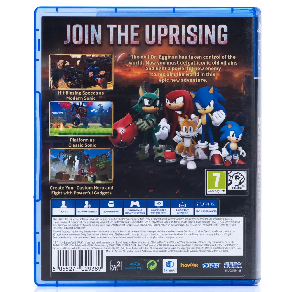 Sonic Forces - PS4 spill - Retrospillkongen
