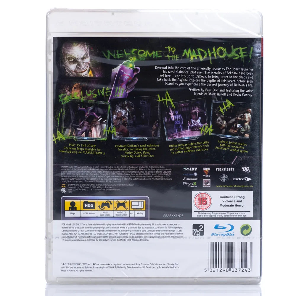 Batman Arkham Asylum (forseglet) - PS3 spill - Retrospillkongen