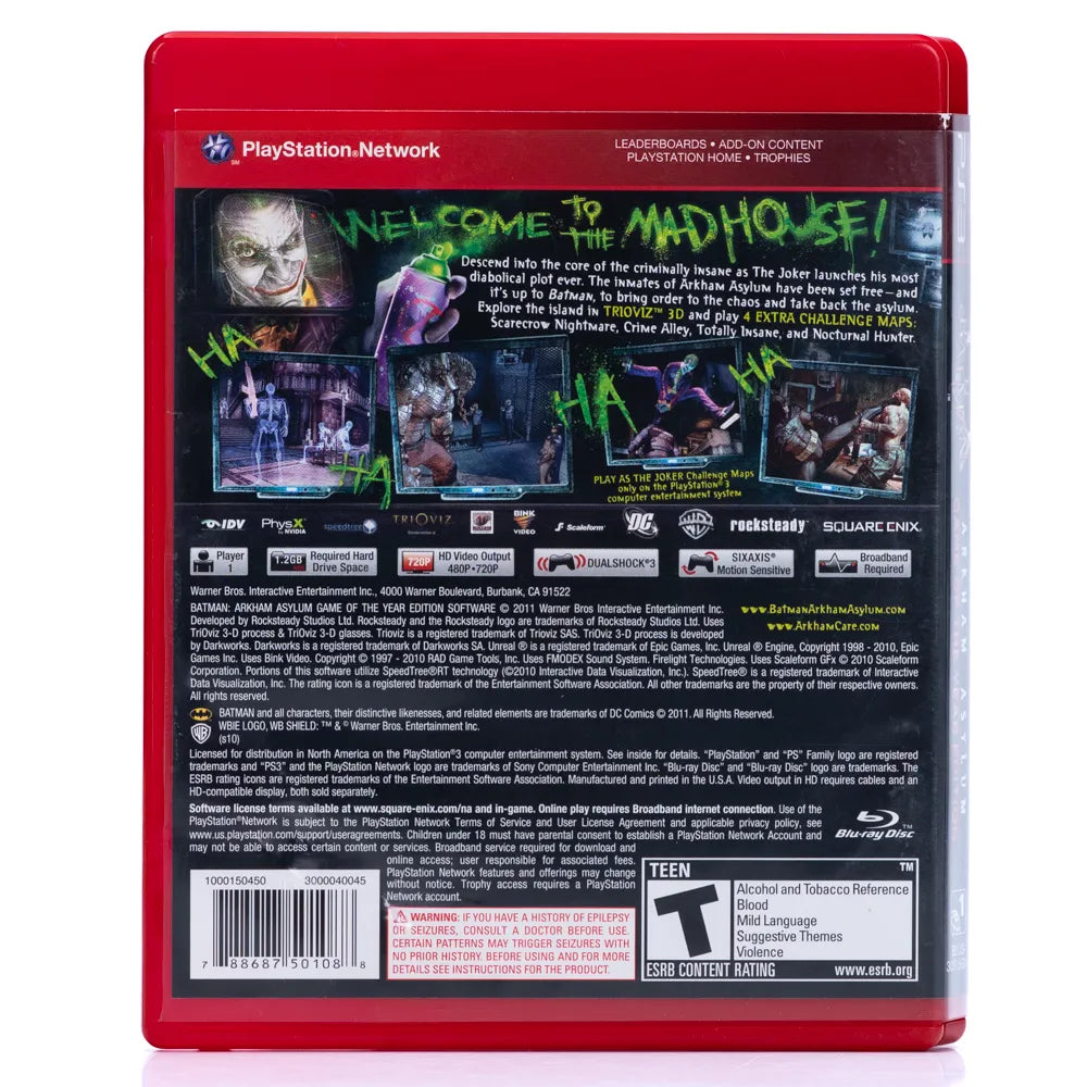 Batman: Arkham Asylum - PS3 spill - Retrospillkongen