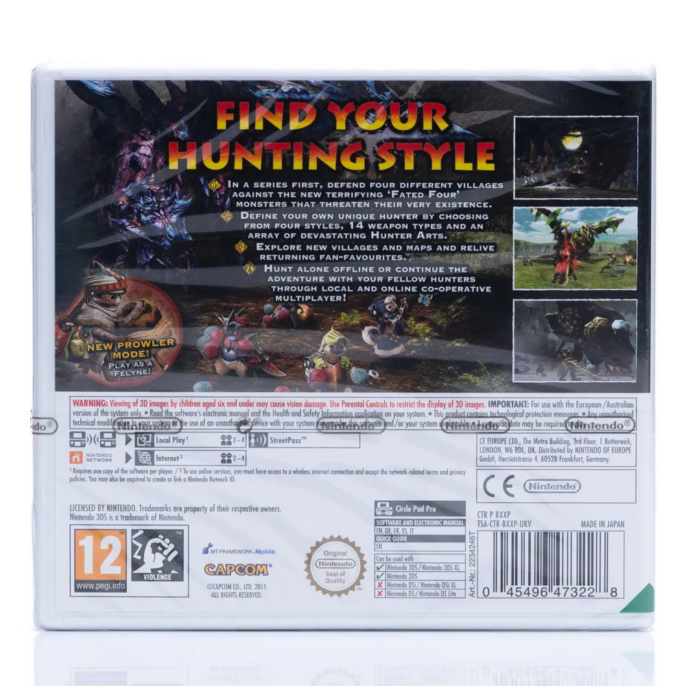Monster Hunter Generations - Nintendo 3DS spill (Forseglet)