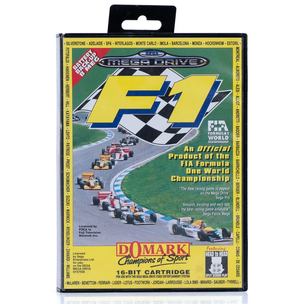 F1 - SEGA Mega Drive spill - Retrospillkongen