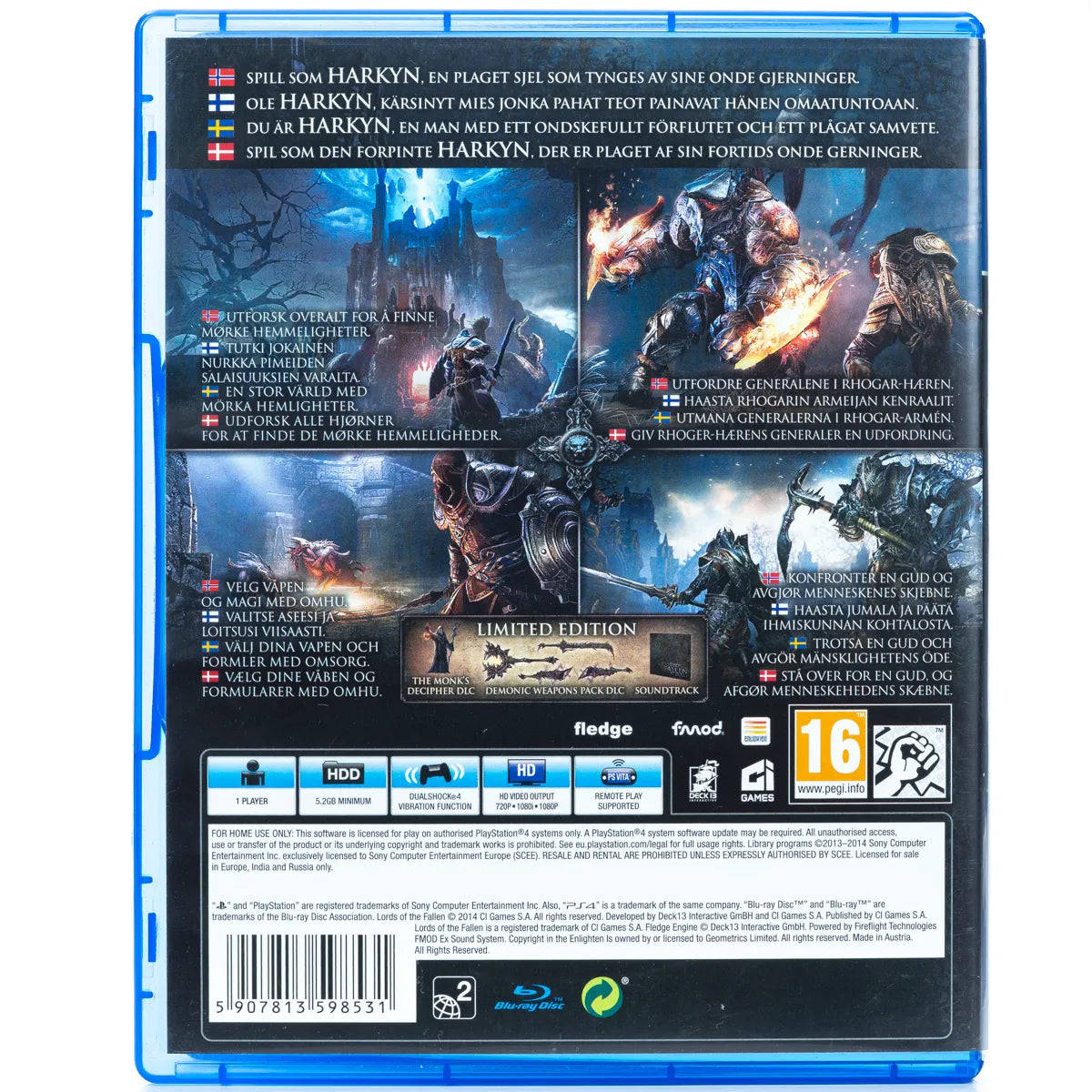 Lords of the Fallen - PS4 Spill - Retrospillkongen