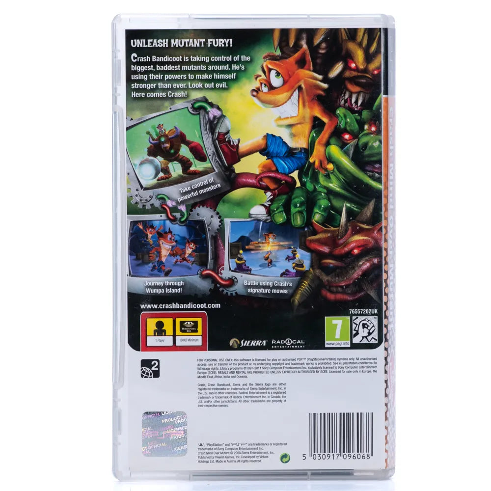 Crash Mind Over Mutant - PSP spill - Retrospillkongen
