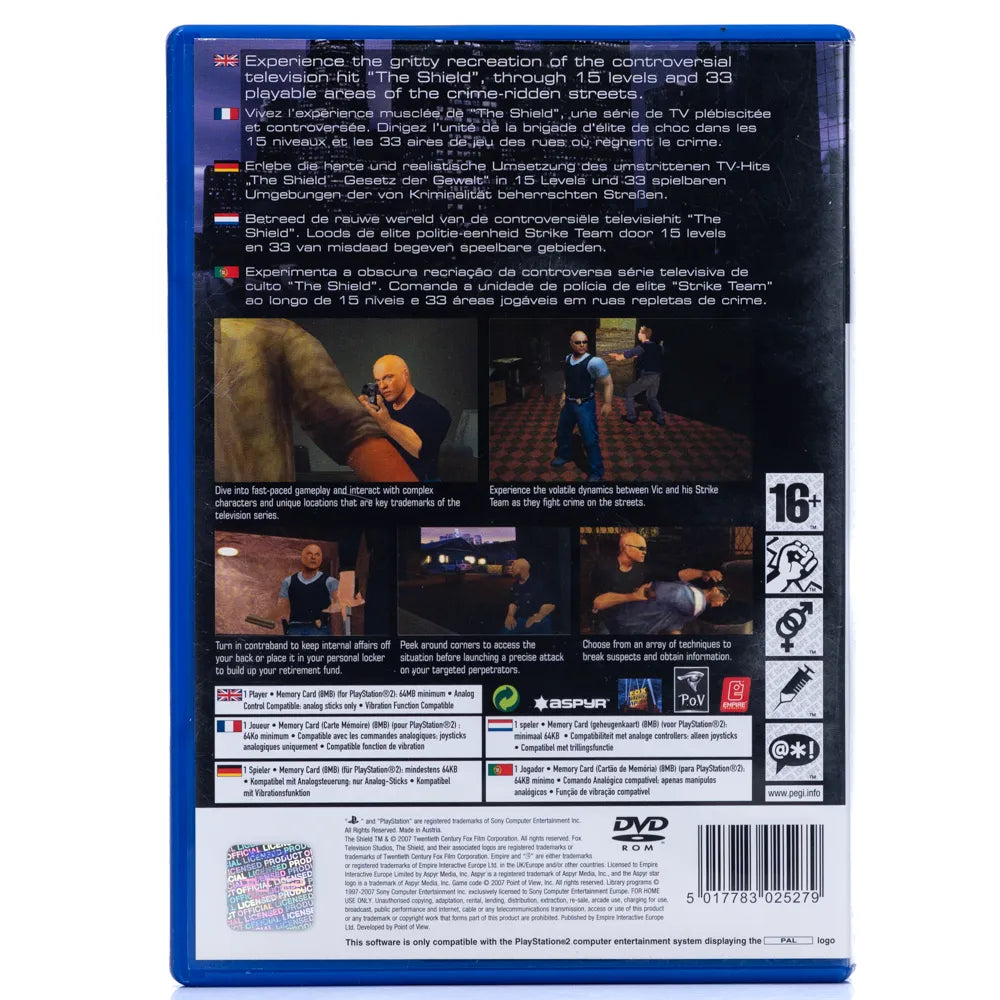 The Shield The Game - PS2 spill - Retrospillkongen