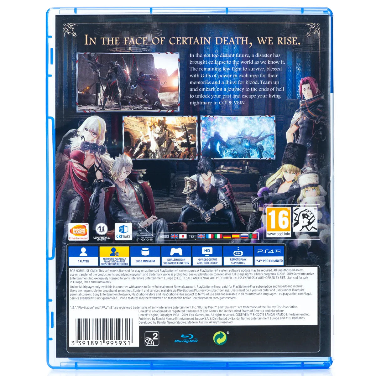 Code Vein - PS4 Spill - Retrospillkongen