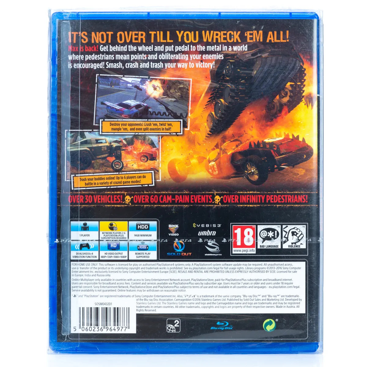 Carmageddon: Max Damage - PS4 spill (Forseglet) - Retrospillkongen