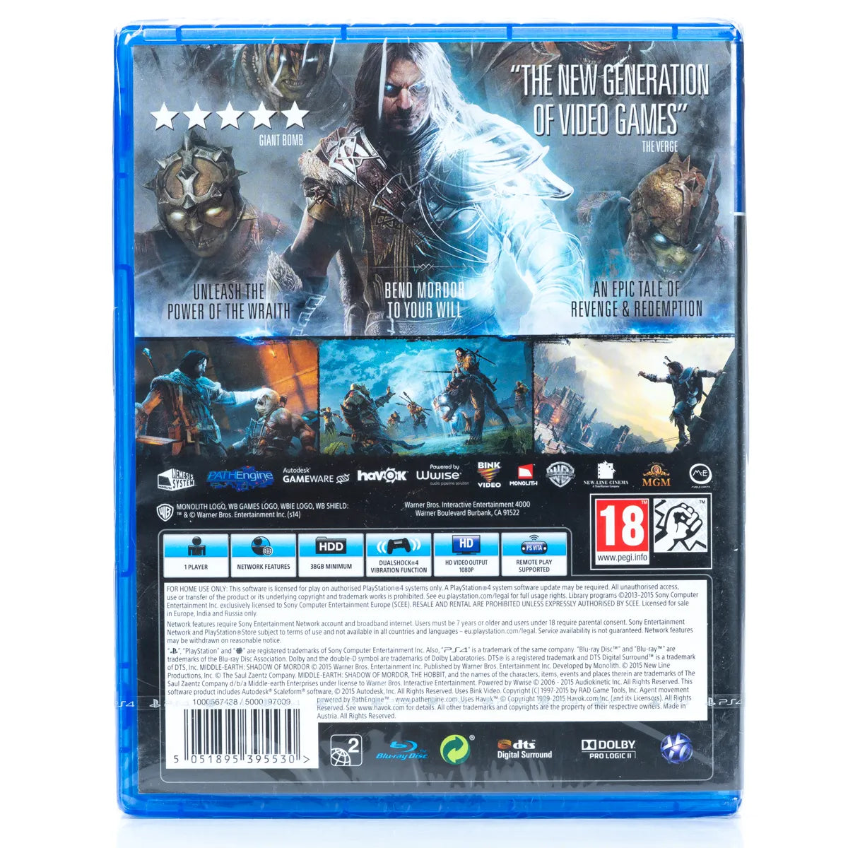 Middle-earth: Shadow of Mordor - Game of the Year Edition - PS4 spill (Forseglet) - Retrospillkongen