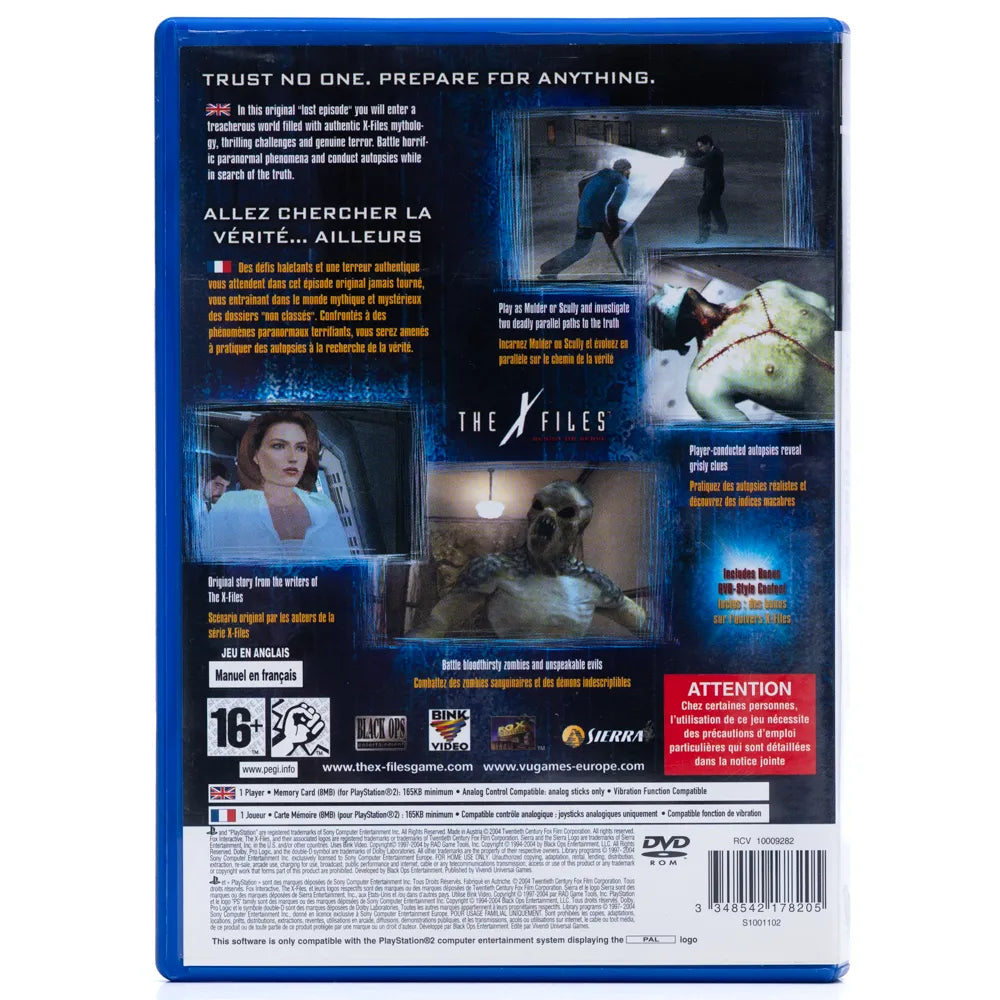 The X-Files: Resist or Serve - PS2 spill - Retrospillkongen