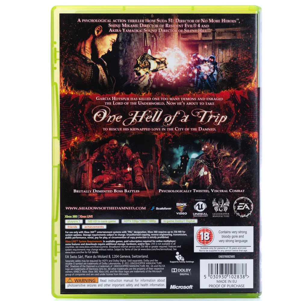Shadows of the Damned - Xbox 360 spill - Retrospillkongen