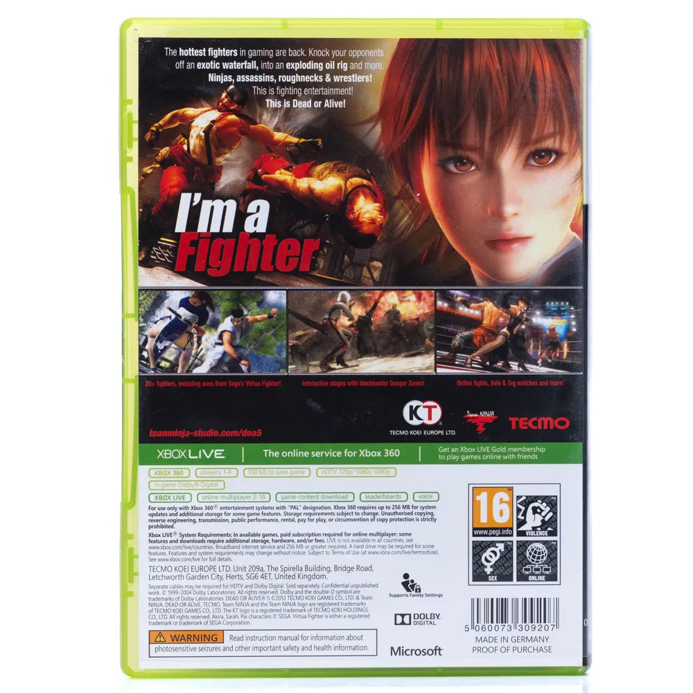 Dead or Alive 5 - Xbox 360 spill - Retrospillkongen