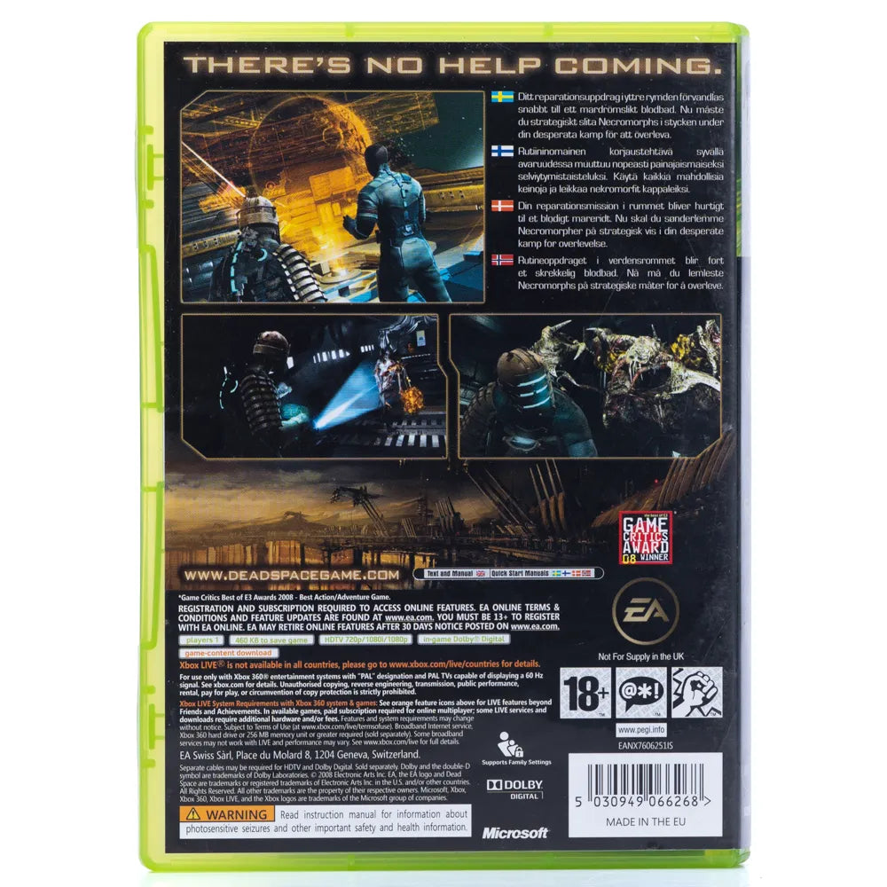 Dead Space - Xbox 360 spill - Retrospillkongen