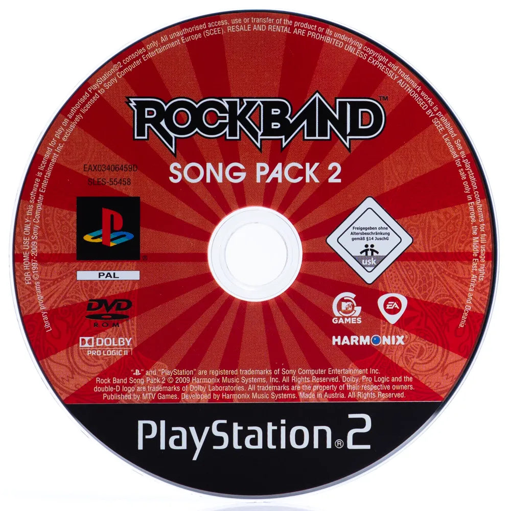Rock Band Song Pack 2 - PS2 spill