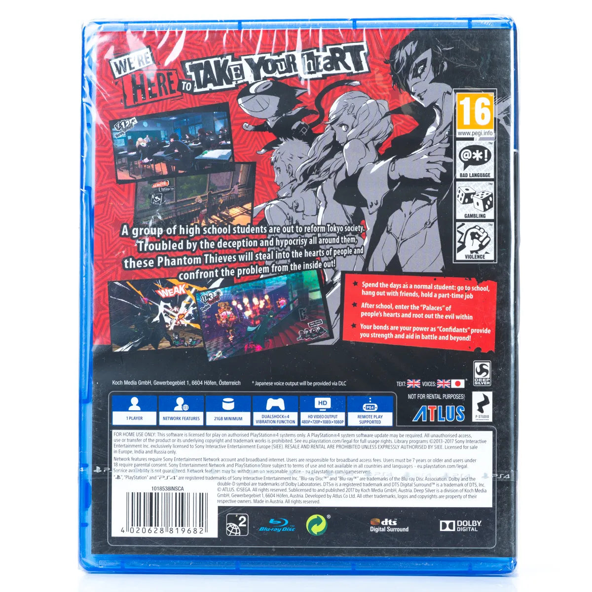 Persona 5 - PS4 spill (Forseglet) - Retrospillkongen