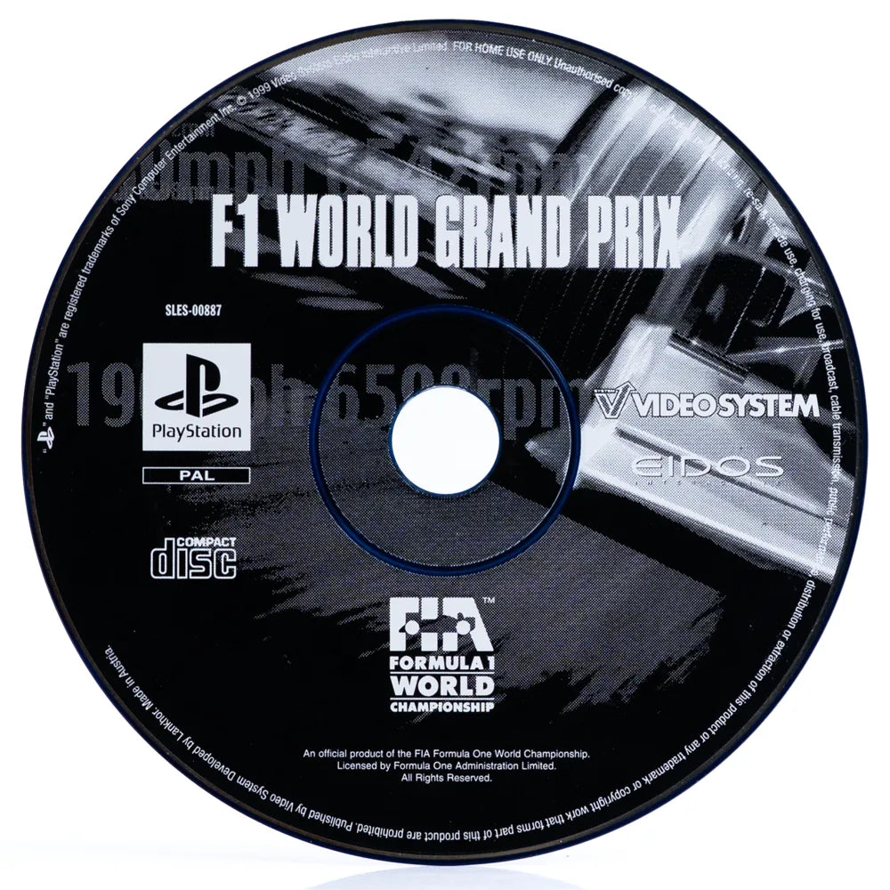 F1 World Grand Prix - PS1 spill - Retrospillkongen