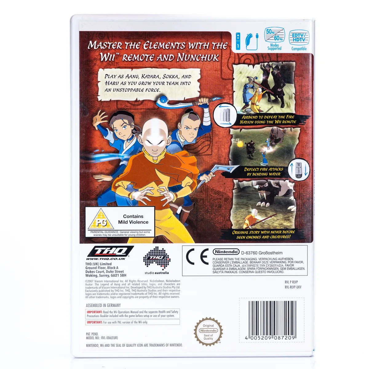 Nickelodeon Avatar: The Legend of Aang - Wii spill - Retrospillkongen