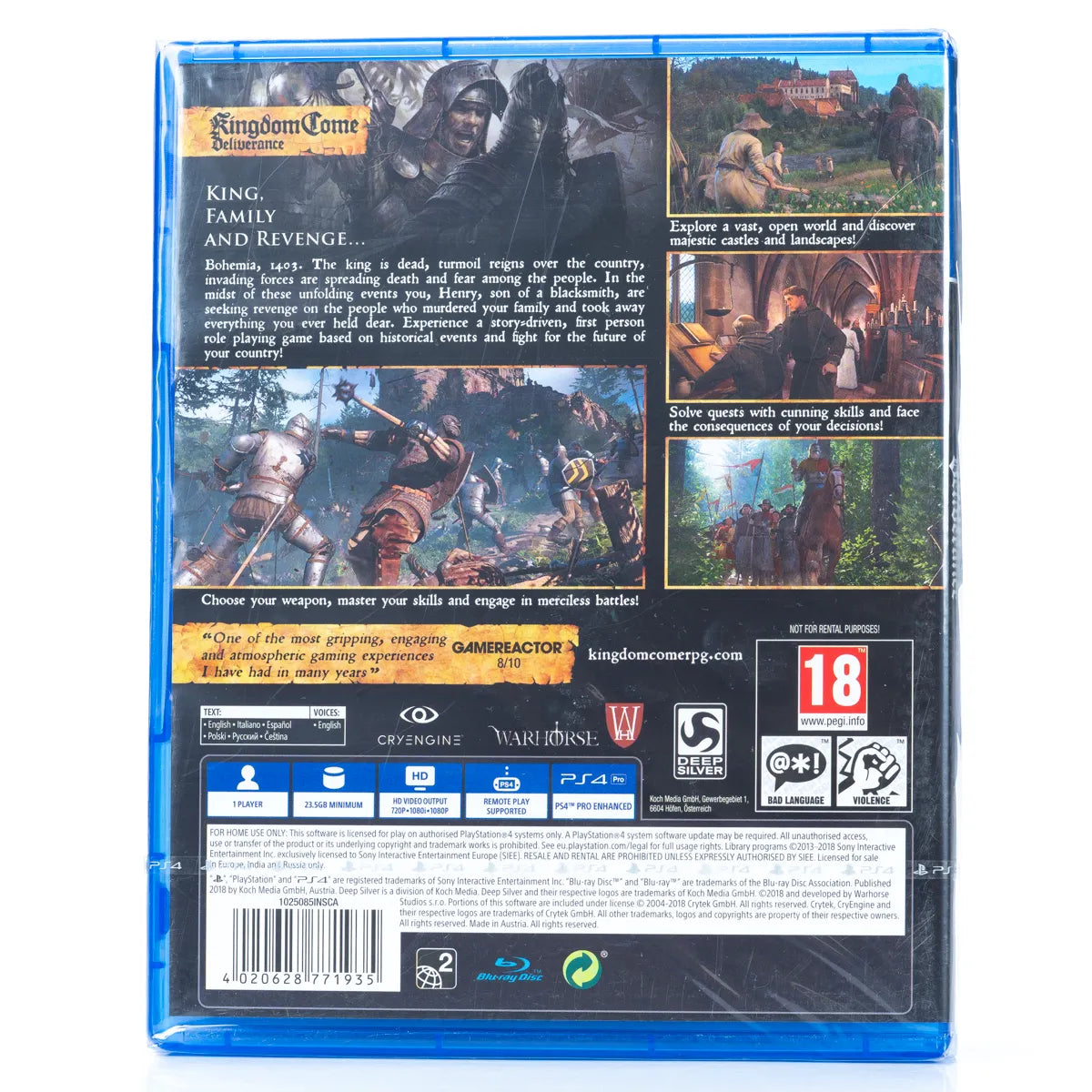 Kingdom Come: Deliverance - PS4 spill (Forseglet) - Retrospillkongen