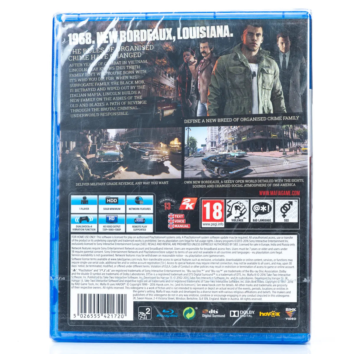 Mafia III - PS4 spill (Forseglet) - Retrospillkongen