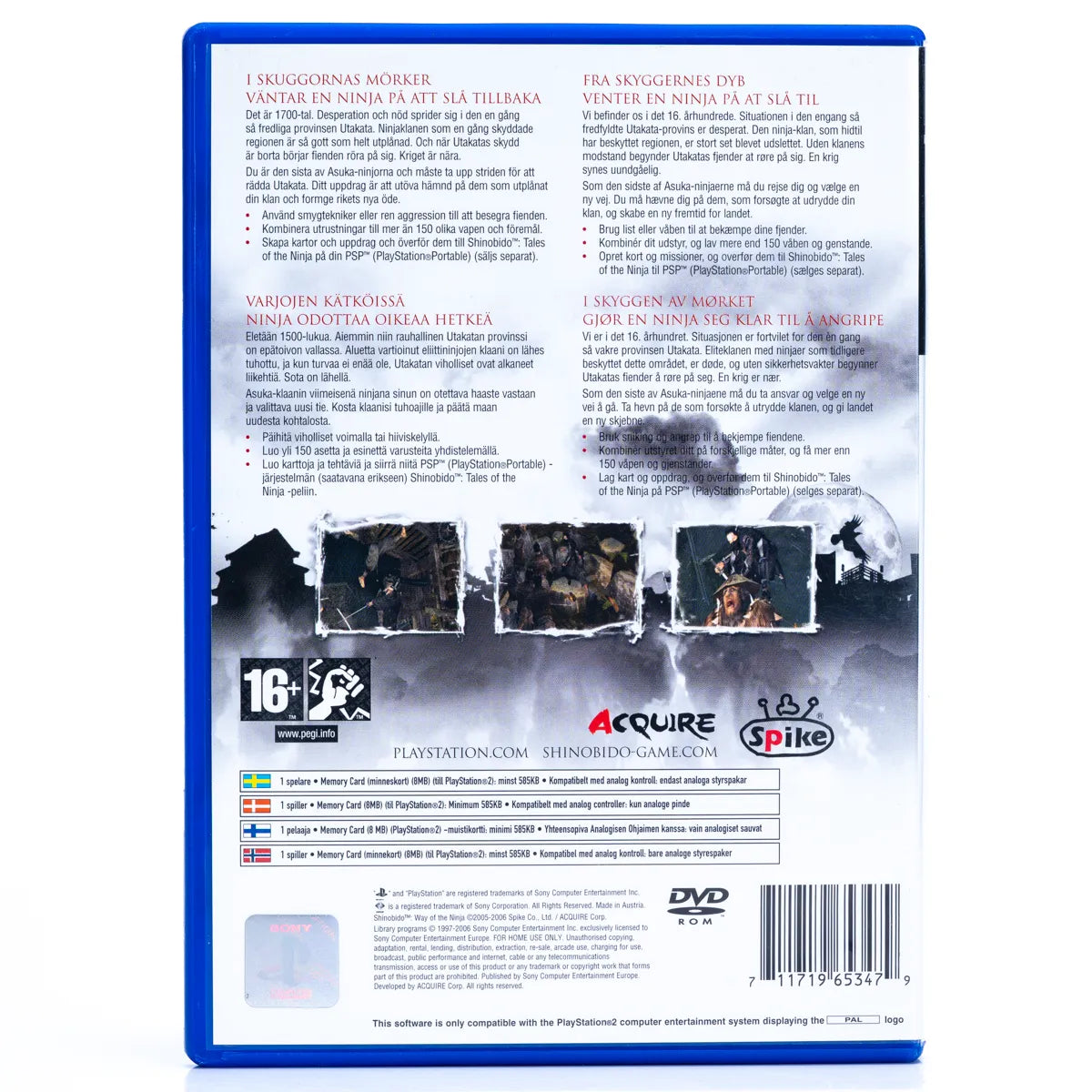 Shinobido: Way of the Ninja - PS2 Spill - Retrospillkongen
