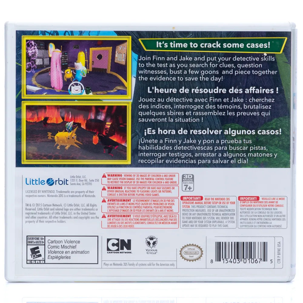 Adventure Time: Finn & Jake Investigations (NTSCU) - Nintendo 3DS spill - Retrospillkongen