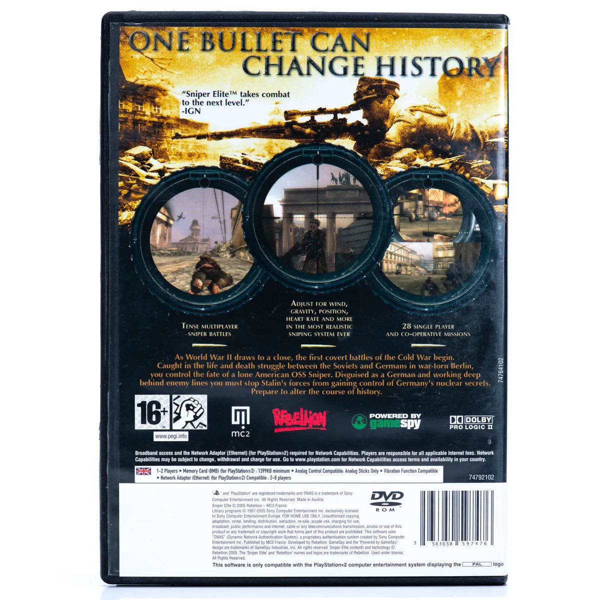 Sniper Elite - PS2 spill - Retrospillkongen