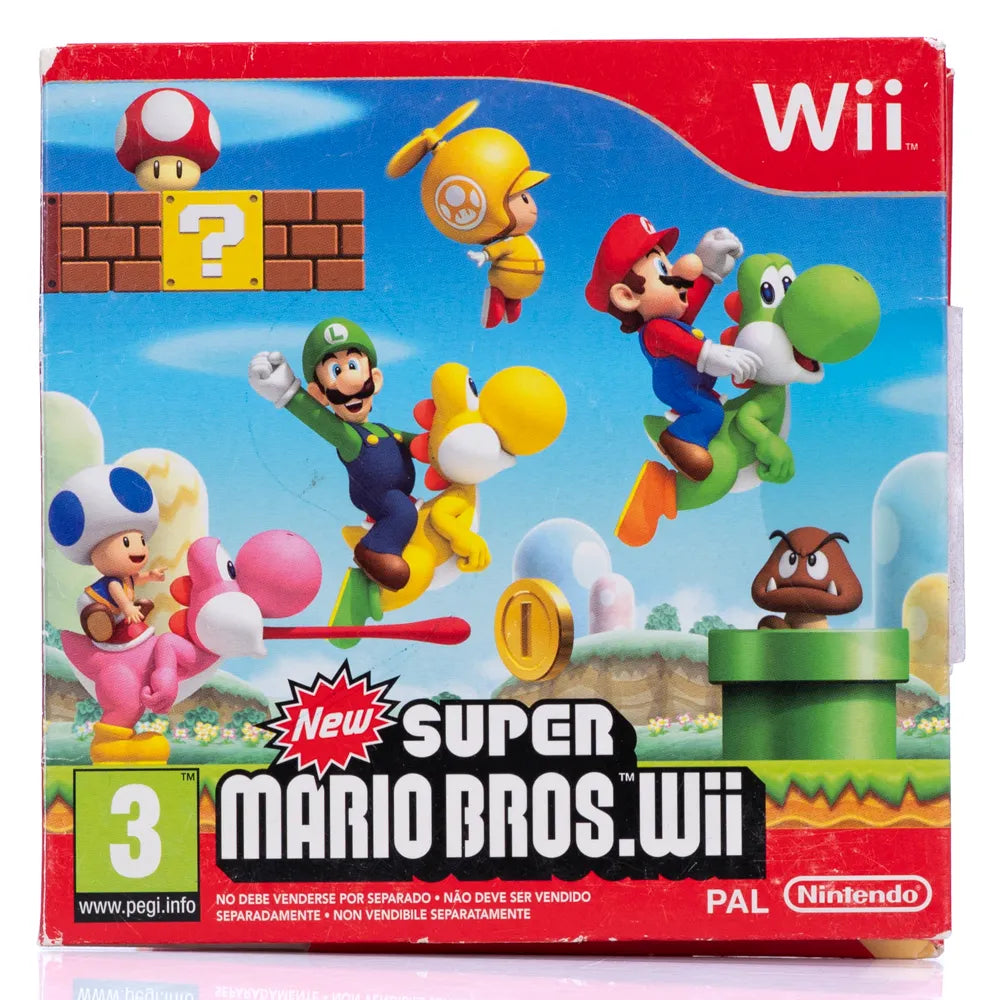New Super Mario Bros. Wii - Wii spill (Papp-cover)