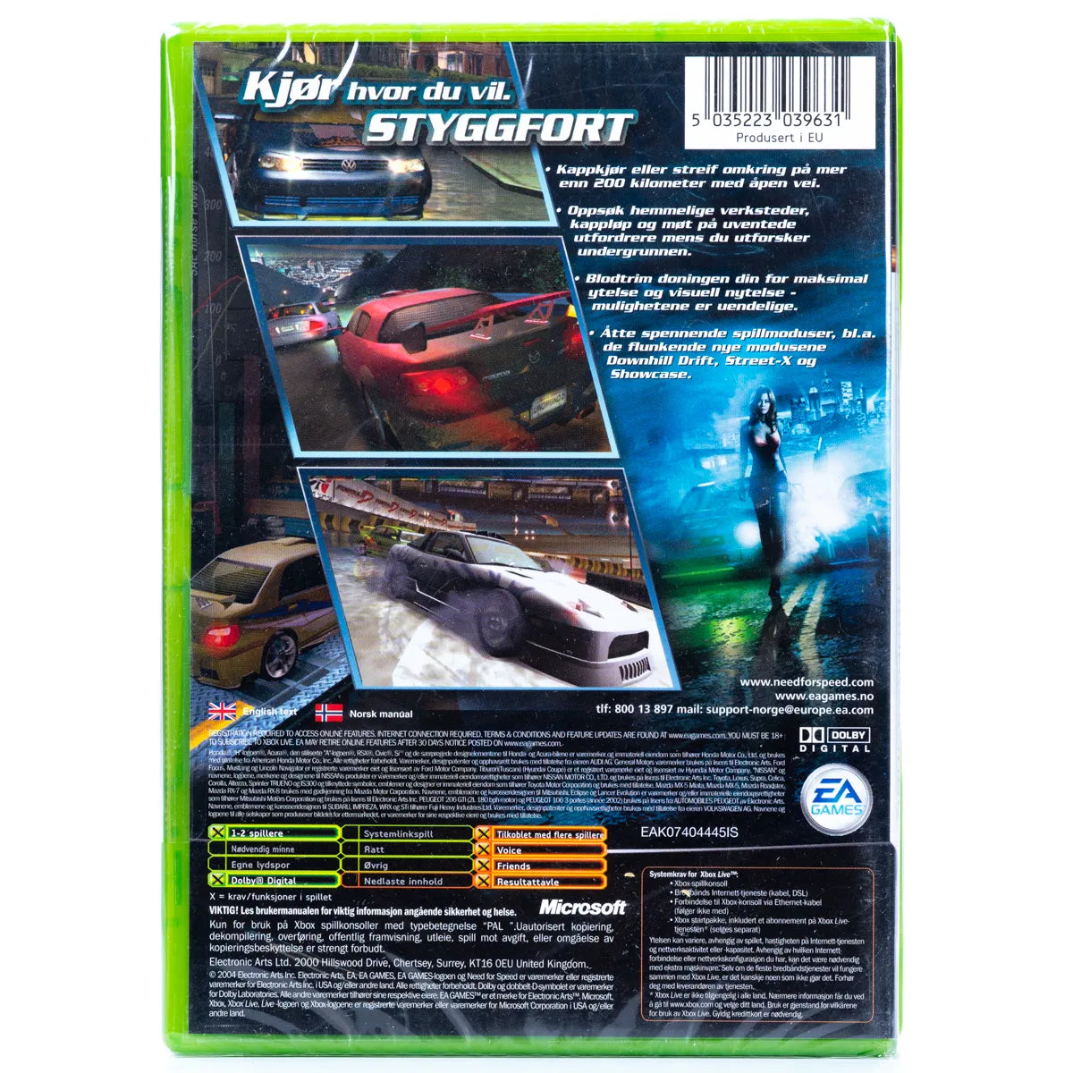Need for Speed Underground 2 - Xbox Spill (Forseglet) - Retrospillkongen