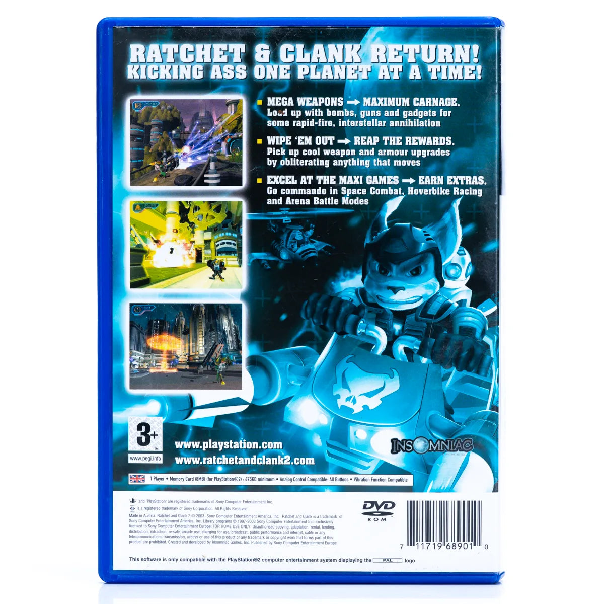 Ratchet and Clank Locked and Loaded - PS2 Spill - Retrospillkongen