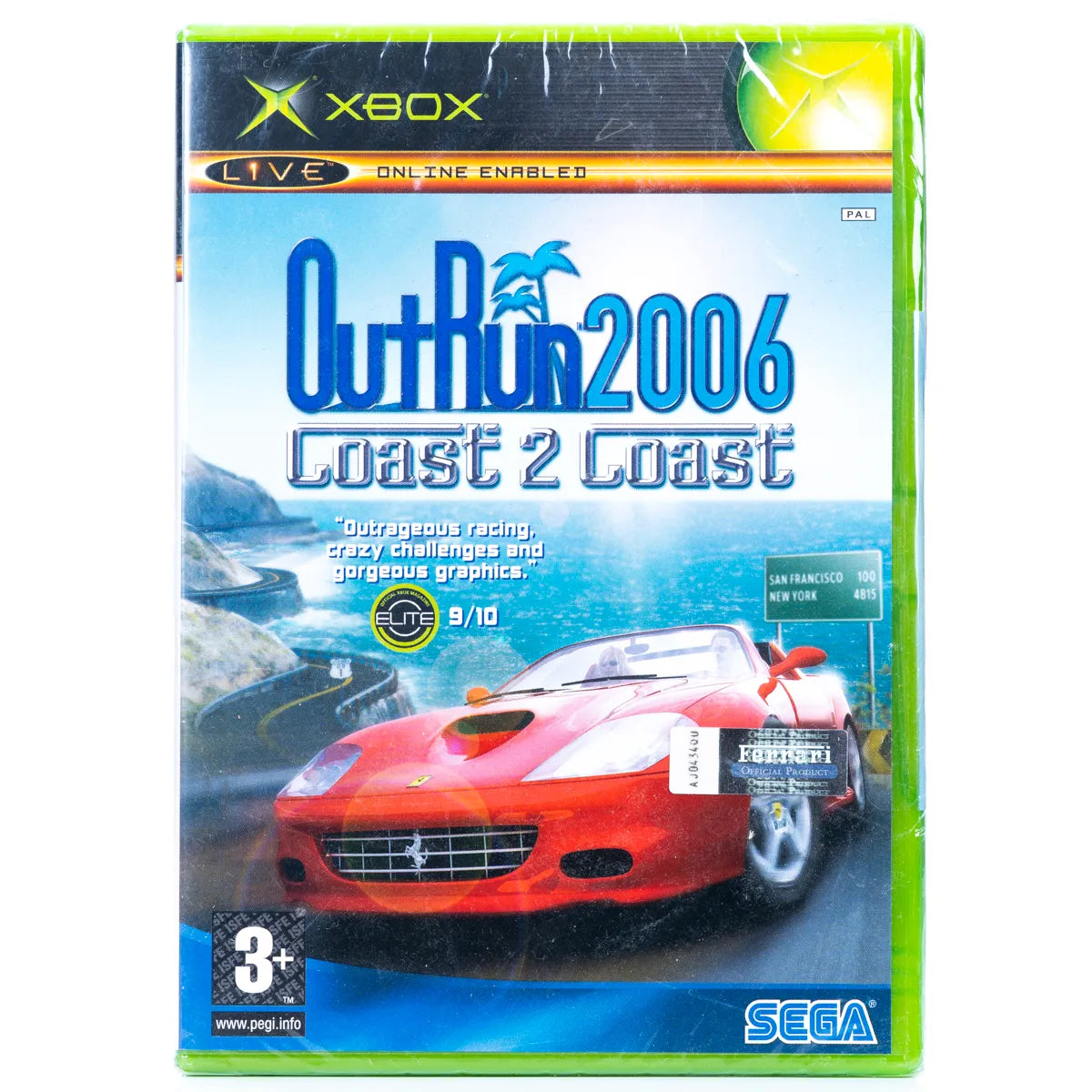 OutRun 2006: Coast 2 Coast - Xbox Spill (Forseglet) - Retrospillkongen