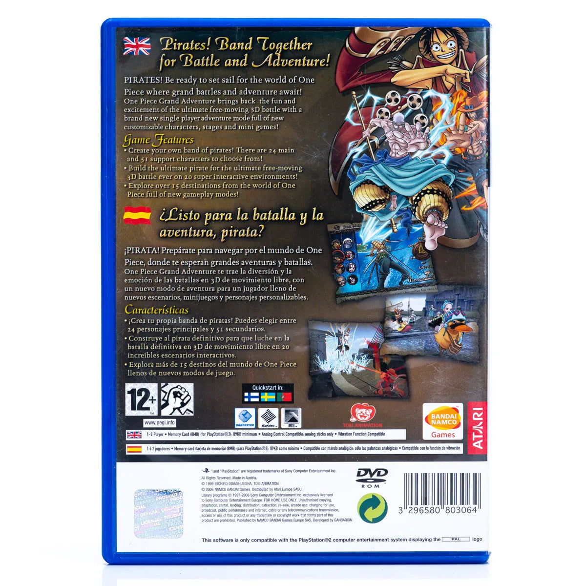 One Piece Grand Adventure - PS2 Spill - Retrospillkongen