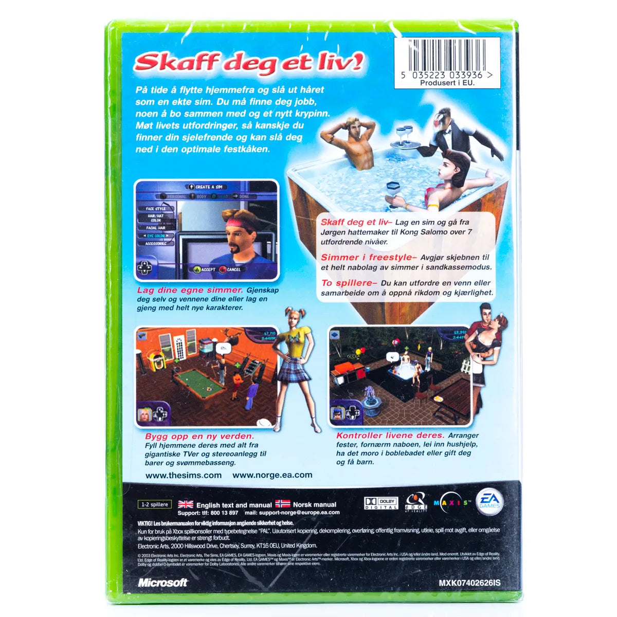 The Sims - Xbox Spill (Forseglet) - Retrospillkongen