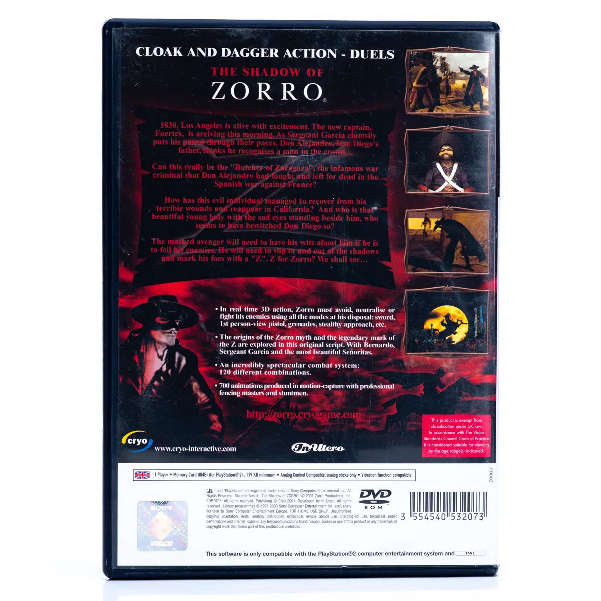 The Shadow of Zorro - PS2 Spill - Retrospillkongen