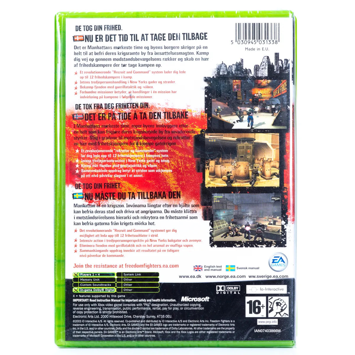 Freedom Fighters - Xbox Spill (Forseglet) - Retrospillkongen
