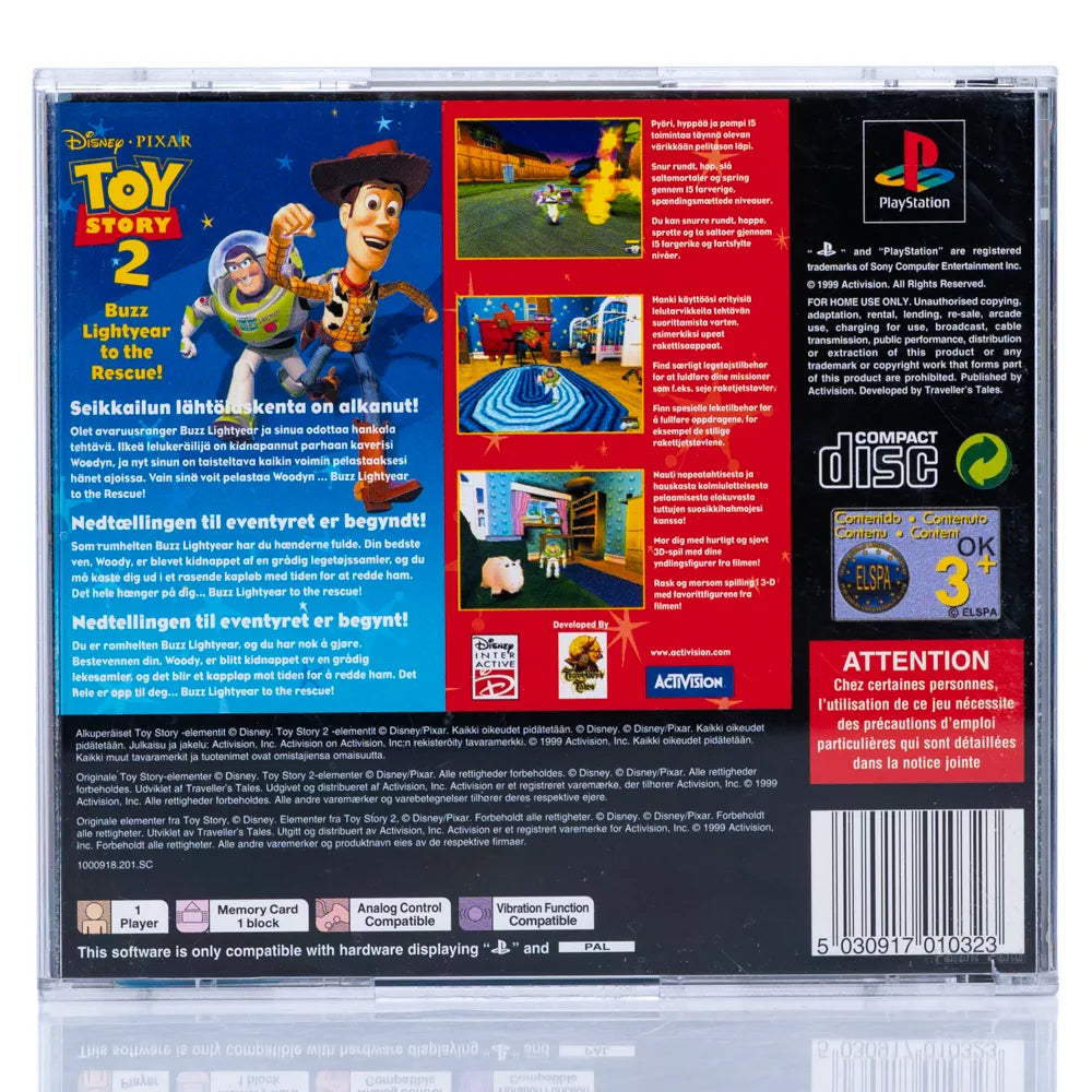 Toy Story 2: Buzz Lightyear to the Rescue! - PS1 spill - Retrospillkongen