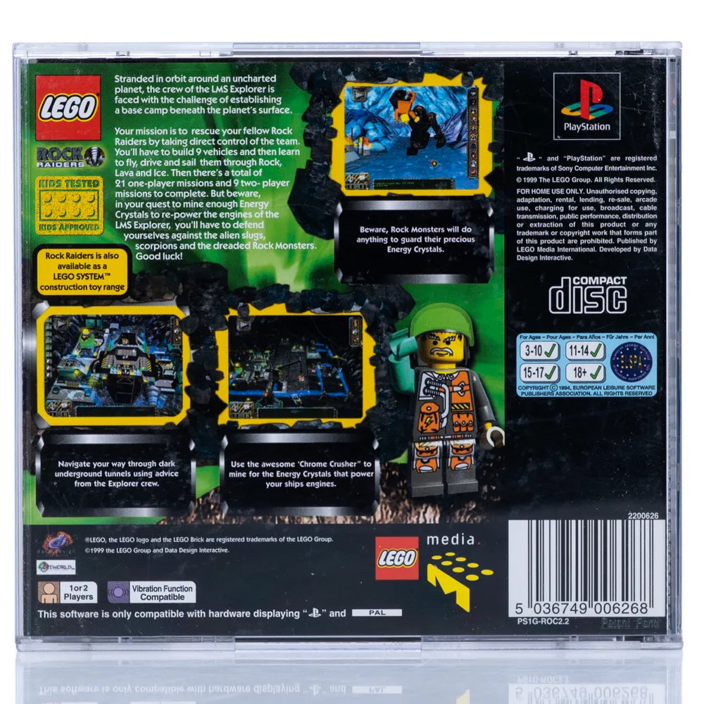 LEGO Rock Raiders - PS1 spill - Retrospillkongen