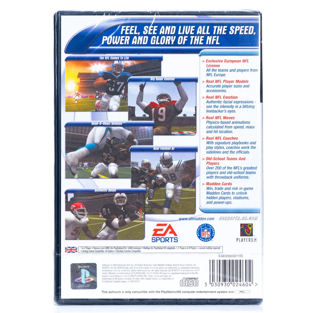 Madden NFL 2001 - PS2 Spill (Forseglet) - Retrospillkongen