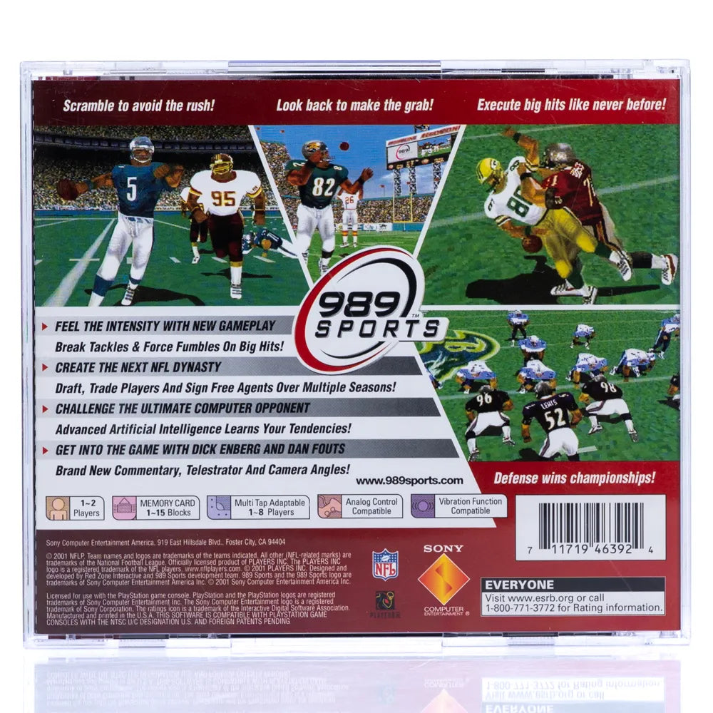 NFL GameDay 2002 (NTSC-U) - PS1 spill - Retrospillkongen