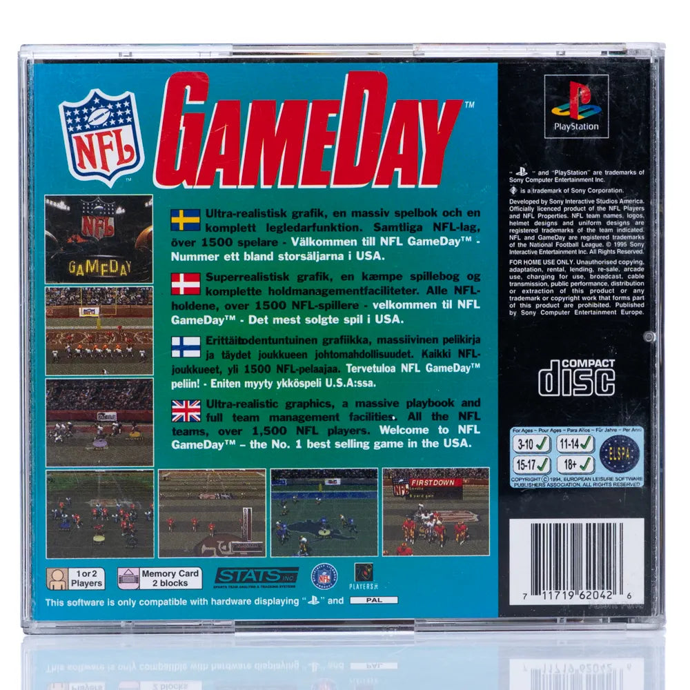 NFL GameDay - PS1 spill - Retrospillkongen