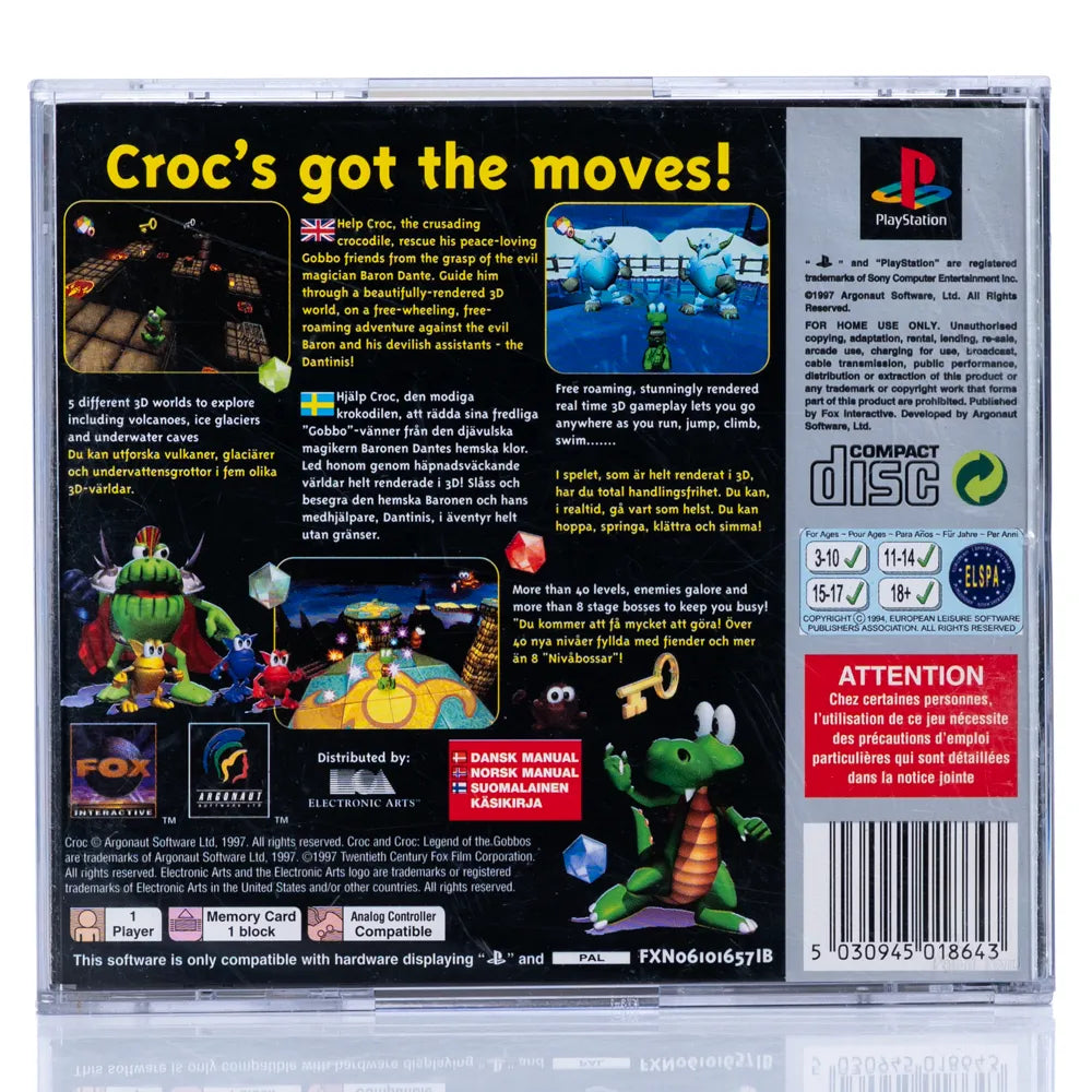 Croc: Legend of the Gobbos - PS1 spill - Retrospillkongen