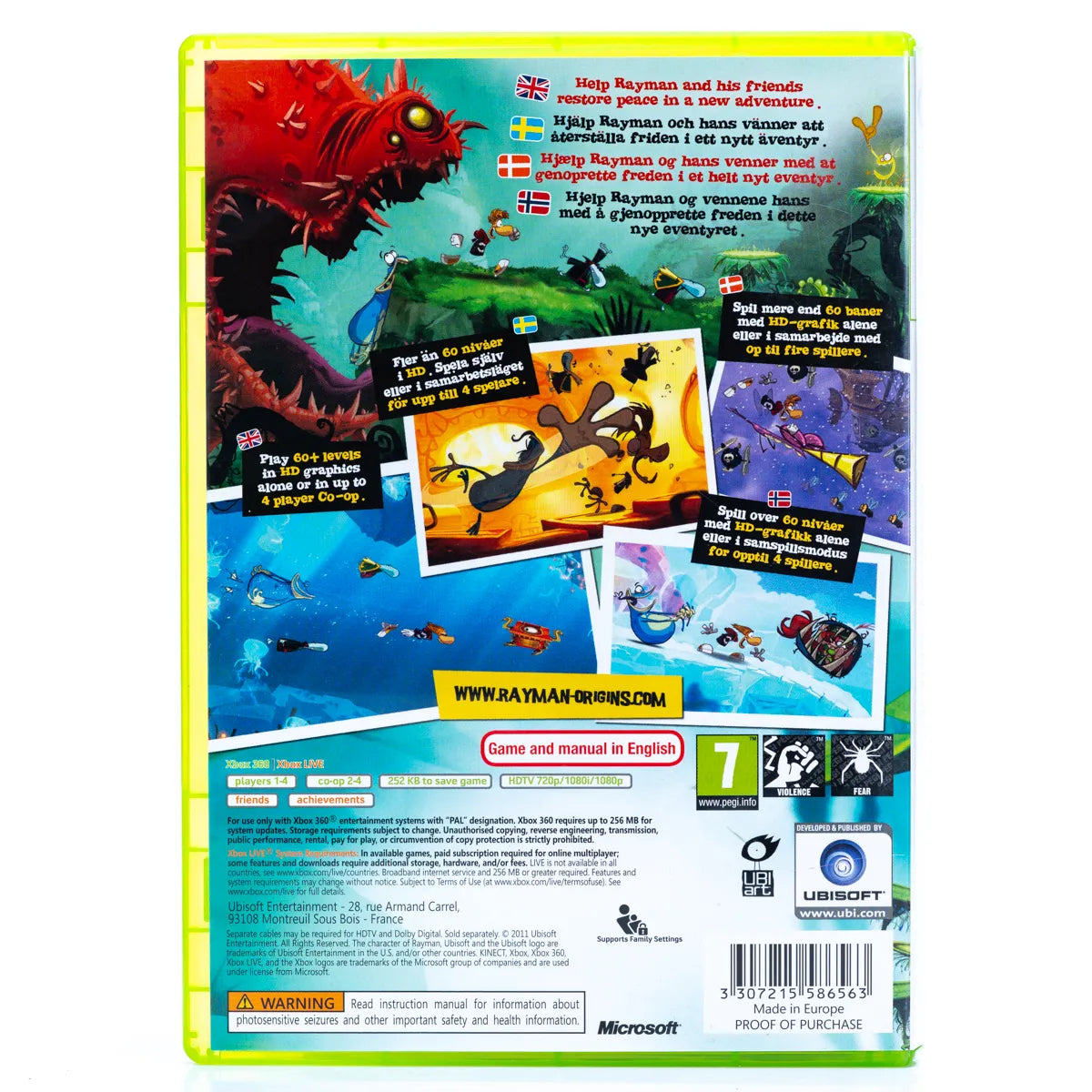 Rayman Origins - Xbox 360 spill - Retrospillkongen