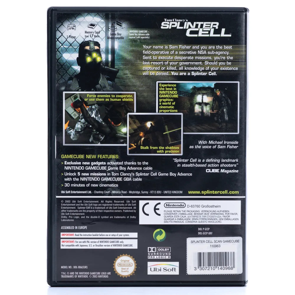 Tom Clancy's Splinter Cell - Gamecube spill - Retrospillkongen